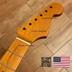 ROASTED MAPLE VINTAGE STRAT 21 FRET NECK NITRO SATIN FIT TELECASTER FENDER VSM1D