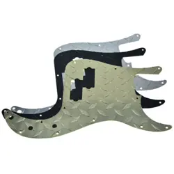 13-HOLE METAL DIAMOND PLATE STANDARD PRECISION BASS PICKGUARD FOR FENDER P BASS