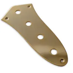 KLUSON CONTROL PLATE 4 HOLE FOR FENDER JAZZ BASS KJP60G GOLD