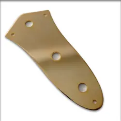 KLUSON CONTROL PLATE - 3 HOLE - FOR FENDER JAZZ BASS KAVJP60G GOLD