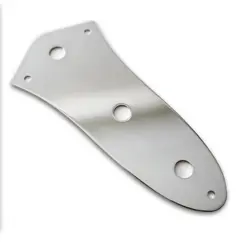 KLUSON CONTROL PLATE - 3 HOLE - FOR FENDER JAZZ BASS KAVJP60C CHROME