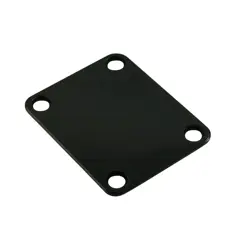 WD 4 HOLE NECK PLATE NBS3B BLACK STANDARD FENDER SIZE FITS GUITAR & BASS