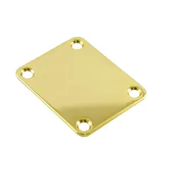 WD 4 HOLE NECK PLATE NBS3G GOLD STANDARD FENDER SIZE FITS GUITAR & BASS