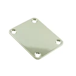 WD 4 HOLE NECK PLATE NBS3C CHROME STANDARD FENDER SIZE FITS GUITAR & BASS