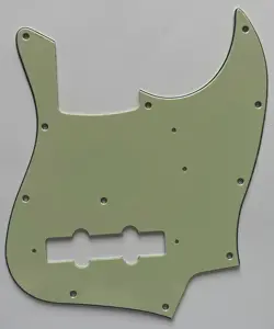 FOR FIT FENDER JAPAN JAZZ BASS STYLE GUITAR PICKGUARD 3 PLY VINTAGE GREEN