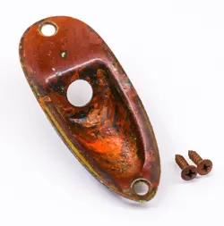 AGP â„¢ - FENDER Â® STRATOCASTER Â® STRAT Â® AGED RELIC NICKEL JACK PLATE #5292511