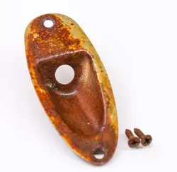 AGP â„¢ - FENDER Â® STRATOCASTER Â® STRAT Â® AGED RELIC NICKEL JACK PLATE #529259