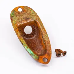 AGP â„¢ - FENDER Â® STRATOCASTER Â® STRAT Â® AGED RELIC NICKEL JACK PLATE #529255