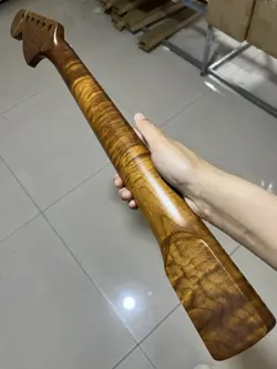 MATTE LARGE HEADSTOCK 21FRET DIY FENDER STRAT ROASTED MAPLE ELECTRIC GUITAR NECK