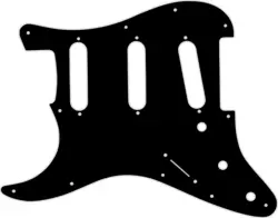 WD CUSTOM PICKGUARD FOR LEFT HAND FENDER STRATOCASTER #01 BLACK