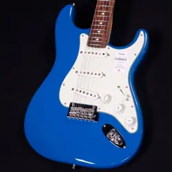 FENDER MADE IN JAPAN HYBRID II STRATOCASTER ROSEWOOD FINGERBOARD FOREST BLUE S N
