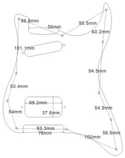 REPLACEMENT GUITAR PICKGUARD