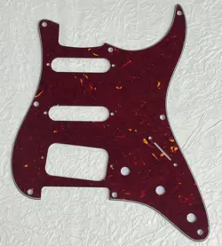 NEW GREAT-FOR FENDER 8 SCREW STRATOCASTER START HSS PICKGUARD 4 PLY RED TORTOISE