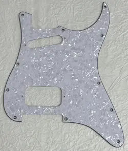 NEW GREAT-FOR FITS FENDER US 11 SCREW HS REPLACEMENT PICKGUARD 4 PLY WHITE PEARL