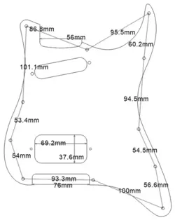 FOR FIT FENDER 11 HOLE HS PICKUP STRAT GUITAR PICKGUARD 4 PLY BROWN TORTOISE