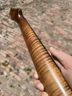 STAINLESS STEEL 22FRETS DIY ROASTED FLAME MAPLE ELECTRIC GUITAR NECK FENDER TL