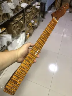 22 FRET ROASTED FLAME MAPLE ELECTRIC GUITAR NECK FOR DIY FENDER TL TELE