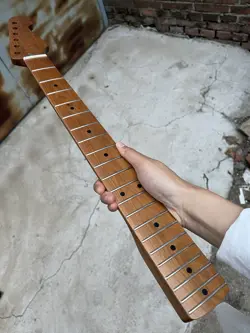 STAINLESS STEEL 21FRET FENDER STRAT ROASTED MAPLE ELECTRIC GUITAR NECK BONE NUT