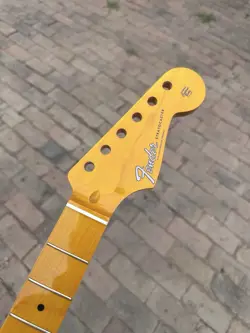 22FRETS ST YELLOW COLOR GLOSS MAPLE ELECTRIC GUITAR NECK FENDER REPLACEMENT DIY