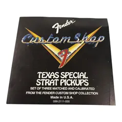 SET OF 3 VTG 90S FENDER CUSTOM SHOP TEXAS SPECIAL STRAT PICKUPS USA MATCHED SET