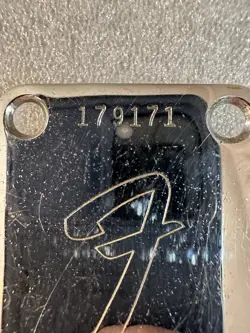 FENDER NECKPLATE STRATOCASTER