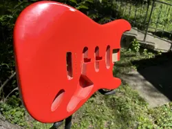 RELIC FENDER STRATOCASTER BODY ALDER VINTAGE AGED FIESTA RED NITROCELLULOSE 3LB!