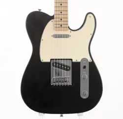 ELECTRIC GUITAR FENDER STANDARD TELECASTER BLACK MAPLE FINGERBOARD USED