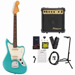 FENDER PLAYER II JAGUAR ROSEWOOD FINGERBOARD AQUATONE BLUE ELECTRIC GUITAR WITH