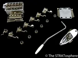 USA FENDER ERIC CLAPTON STRAT CHROME HARDWARE SET STRATOCASTER, AMERICAN GUITAR!