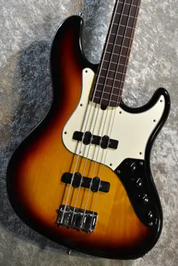 FENDER AMERICAN DELUXE JAZZ BASS FRETLESS 3TS3TONE SUNBURST (1999) (NO250602)