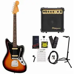 FENDER PLAYER II JAGUAR ROSEWOOD FINGERBOARD 3 COLOR SUNBURST PG-10 AMPLIFIER IN
