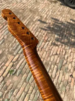 22FRETS ROASTED FLAME MAPLE ELECTRIC GUITAR NECK FENDER TELE REPLACEMENT