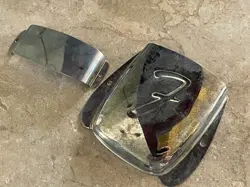 SET RELIC FENDER JAZZ BASS PICKUP BRIDGE COVER CHROME