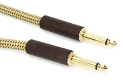 FENDER DELUXE SERIES INSTRUMENT CABLE - 18.6' STRAIGHT-STRAIGHT, TWEED