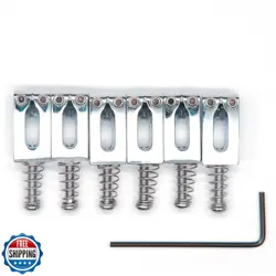 HARPFEAS 6PCS METAL 10.5MM GUITAR TREMOLO BRIDGE SADDLES FOR FENDER STRATOCAS