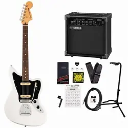 FENDER PLAYER II JAGUAR ROSEWOOD FINGERBOARD POLAR WHITE YAMAHA GA15II AMPLIFIER