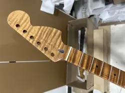 22 FRET ROASTED FLAME MAPLE ELECTRIC GUITAR NECK FOR DIY FENDER STRAT PART BIG
