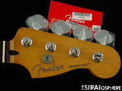 FENDER PLAYER II PRECISION P BASS NECK   TUNERS BASS ROLLED EDGES SLAB ROSEWOOD