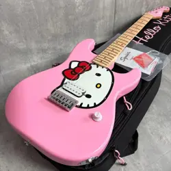 SQUIER BY FENDER  HELLO KITTY STRATOCASTER LIMITED EDITION