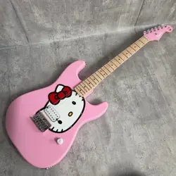 HELLO KITTY 50TH ANNIVERSARY SQUIRE FENDER ELECTRIC GUITAR PINK SQUIER LIMITED
