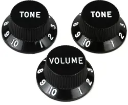 KNOBS BLACK 2-PACK