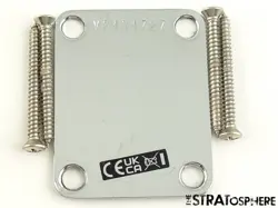 FENDER AV II AMERICAN VINTAGE 63 TELECASTER TELE 1963 NECK PLATE, CHROME