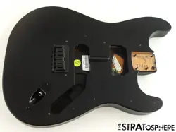 USA FENDER JIM ROOT STRATOCASTER MAHOGANY HH STRAT BODY + HARDWARE FLAT BLACK