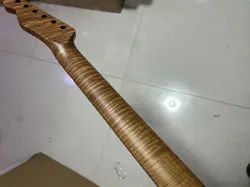 BEST 22FRET ROASTED FLAME MAPLE ELECTRIC GUITAR NECK FOR DIY FENDER TELE REPLACE
