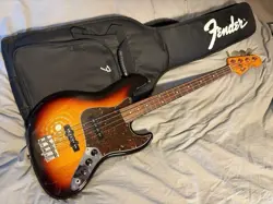 ELECTRIC BASS GUITAR FENDER JB-62US SUNBURST JAZZ BASS MADE IN JAPAN