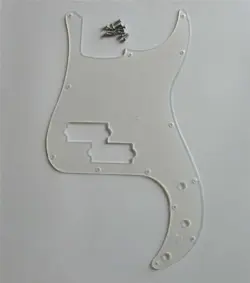 CLEAR FENDER PRECISION BASS 13 HOLE PICKGUARD