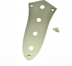 FENDER JAZZ BASS BRUSHED ALUMINUM CONTROL PLATE - GOLD