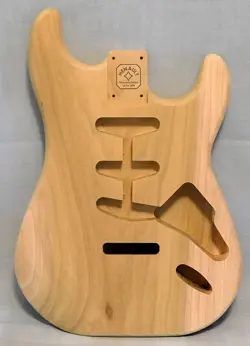 UNFINISHED FENDER STRATOCASTER VINTAGE 3S STYLE GUITAR BODY-POPLAR