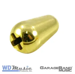 WD MUSIC 5 WAY BLADE SWITCH TIP FITS FENDER STYLE GUITARS, PLASTIC, GOLD