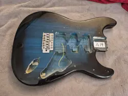 LIGHTWEIGHT STRATOCASTER STRAT GUITAR BODY BLUE BURST +BRIDGE FITS FENDER SQUIER